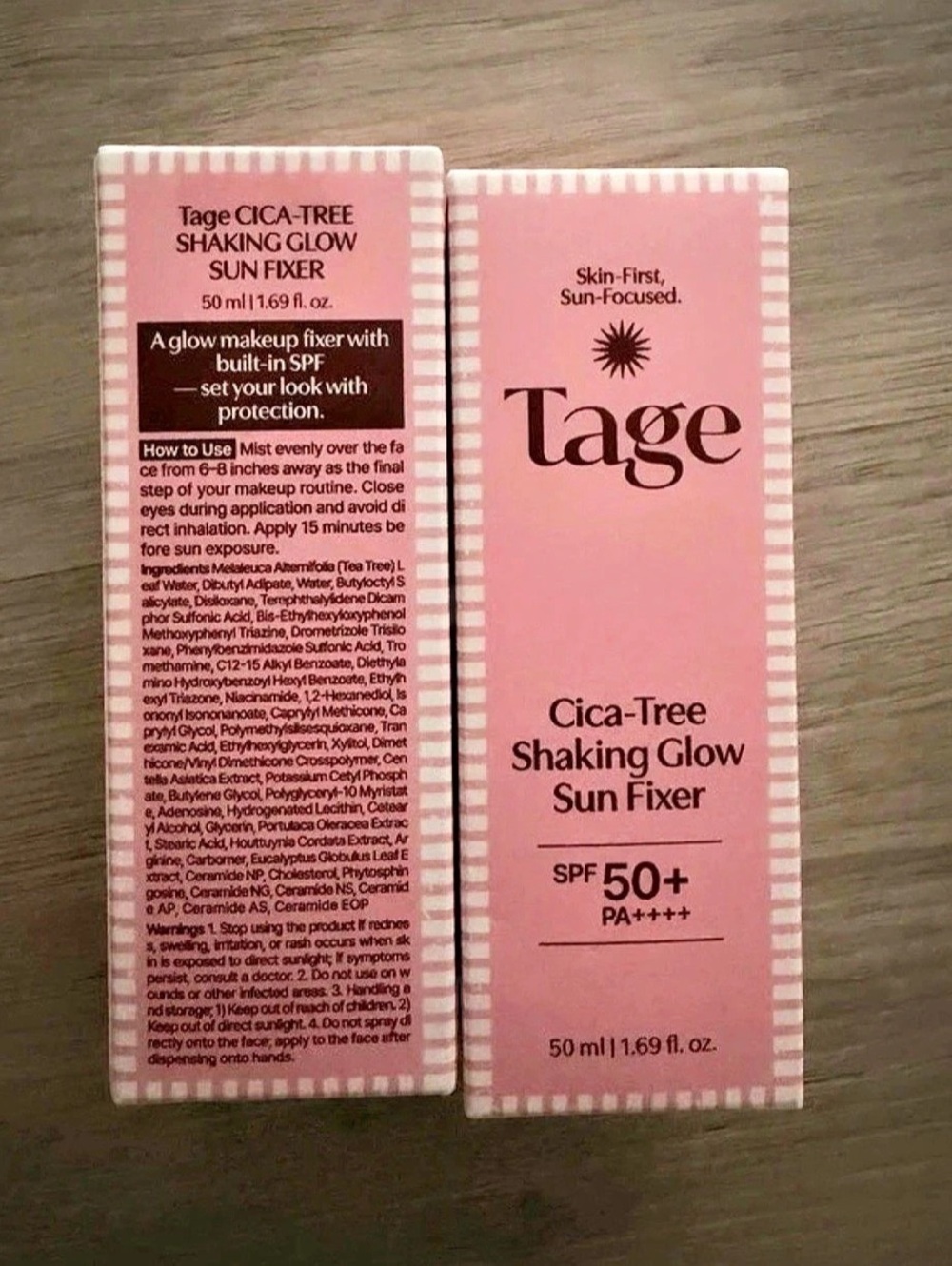 Tage Cica-Tree Shaking Glow Sun Fixer SPF 50+ PA++++ 2-Pack NWT